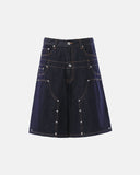 Double Waist Rivet Baggy Jorts | Inflation Streetwear INFLATION