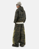 Camo Script Wide Leg Lounge Pants | Inflation Streetwear