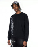 washed long sleeve graphic tee