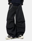 raw denim look baggy jeans detail