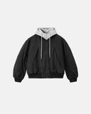 Detachable Layered Camo Bomber Jacket | Inflation Streetwear INFLATION