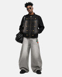 Napoleon-Inspired Washed Denim Jacket | Inflation Streetwear