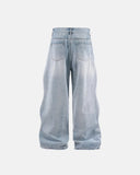 Shiny Rhinestone Wavy Baggy Jeans I Inflation Streetwear INFLATION