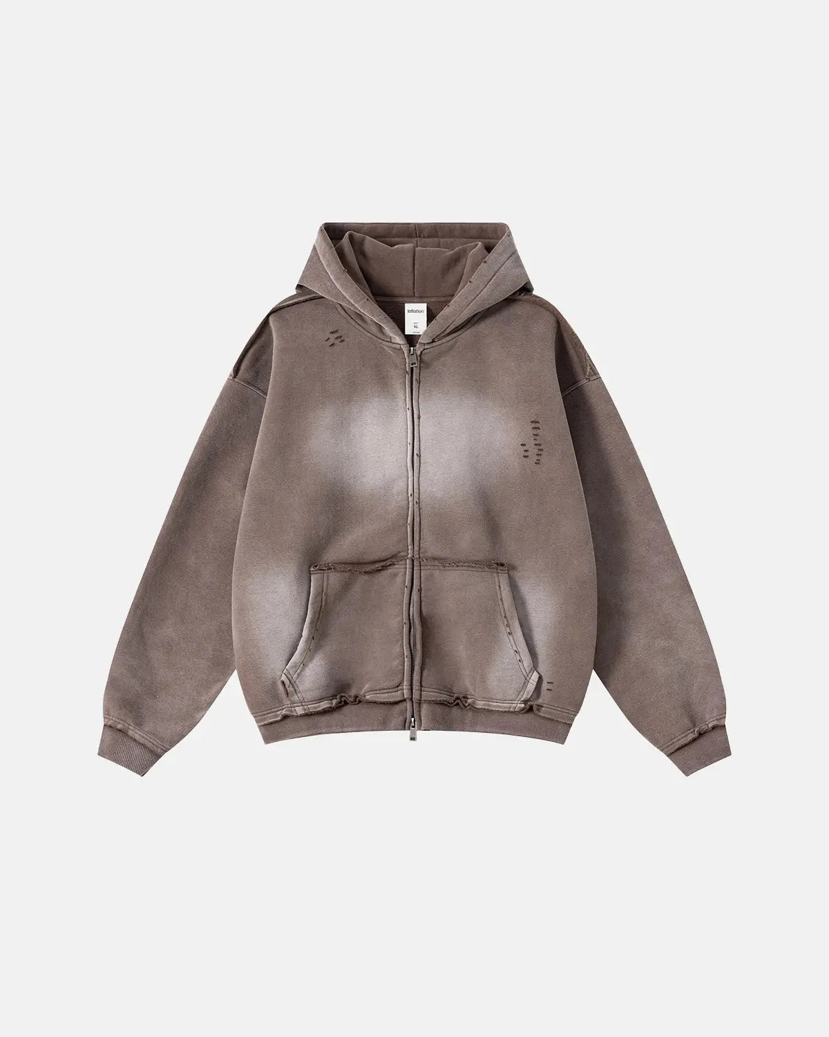 Monkey Wash Ripped Zip Up Hoodies | Inflation Streetwear – INFLATION