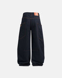 Raw Indigo Wash Wide Leg Jeans | Inflation Streetwear