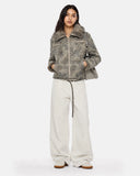 Leopard Faux Fur Collar Jacket | Inflation Streetwear