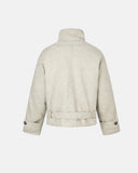 Suede Faux Fur Padded Jacket | Inflation Streetwear