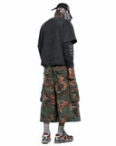 Relaxed fit floral camo streetwear shorts with utility pockets