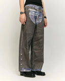 Colorblock Digital Printing Cotton Jeans | Inflation Streetwear INFLATION