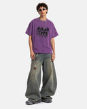 oversized cotton t shirt with acid wash