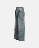 Rhinestone Straight Leg Denim Jeans | Inflation Streetwear INFLATION