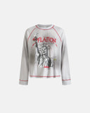 Distressed Graphic Waffle T-Shirt | Inflation Streetwear