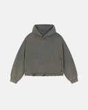 Distressed Hem Boxy Hoodie | Inflation Streetwear