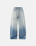 Gradient Color Acid Wash Baggy Jeans | Inflation Streetwear INFLATION