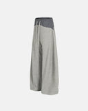 Checkered Patchwork Barrel Sweatpant | Inflation Streetwear INFLATION