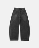 Rhinestone Stitching Barrel Jeans | Inflation Streetwear INFLATION