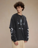 INFLATION Washed Double Layered Tees INFLATION
