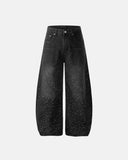 Acid Wash Rhinestone Baggy Jeans | Inflation Streetwear INFLATION