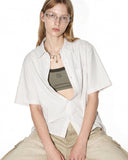 Boxy Striped Short-Sleeve Shirt | Inflation Streetwear INFLATION