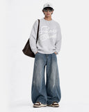 Script Letter Graphic Knit Sweater | Inflation Streetwear