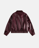 Embroidery Faux Leather Racing Jacket | Inflation Streetwear INFLATION