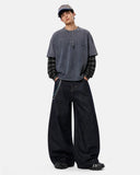 Raw Wash Barrel Jeans with Cinch Back | Inflation Streetwear INFLATION