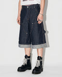 Raw Denim Carpenter Long Jorts | Inflation Streetwear INFLATION