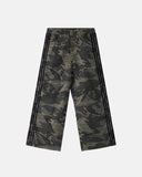 Camo side stripe wide-leg pants front view
