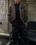 Camo Faux Fur Lined Bomber Jacket | Inflation Streetwear INFLATION