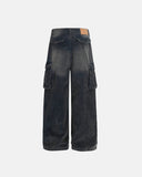 Acid Washed Corduroy Cargo Barrel Pants | Inflation Streetwear INFLATION