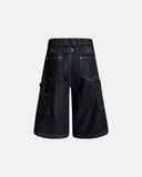 Deconstructed Wide leg Longline Jorts | Inflation Streetwear INFLATION
