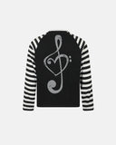 Music Graphic Striped Long Sleeve T-Shirt | Inflation Streetwear