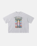 Washed Graphic Boxy Waffle T-Shirt | Inflation Streetwear INFLATION