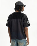V-Neck Mesh Patchwork Jersey Tee | Inflation Streetwear INFLATION