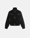 Cropped Suede Cotton Padded Jacket | Inflation Streetwear INFLATION