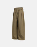 Pinstripe Buttons Barrel Suit Pants | Inflation Streetwear INFLATION