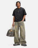 Yellow Mud Washed Wide Leg Jeans | Inflation Streetwear INFLATION
