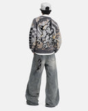Comic Graphic Crew Neck Knit Sweater | Inflation Streetwear