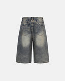 Cinch Back Buckle Acid Washed Jorts | Inflation Streetwear INFLATION