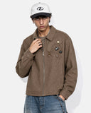 Embroidered Boxy Workwear Jacket | Inflation Streetwear