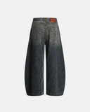 Vintage Leopard Print Barrel Jeans | Inflation Streetwear INFLATION
