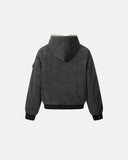 Faux Fur Lined Washed Hooded Jacket | Inflation Streetwear INFLATION