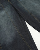 Lettering Embroidery Baggy Jeans | Inflation Streetwear INFLATION