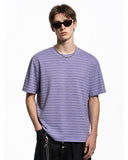 Soft Stripe Relaxed Crop Tee | Inflation Streetwear INFLATION