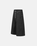 Button Detail Baggy Denim Jorts | Inflation Streetwear INFLATION