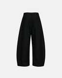 Asymmetric Pleated Barrel-Leg Suit Pants | Inflation Streetwear INFLATION