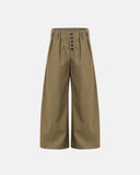 Pinstripe Buttons Barrel Suit Pants | Inflation Streetwear INFLATION