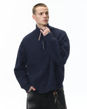 Quarter Zip Up Mock Neck Sweaters | Inflation Streetwear INFLATION