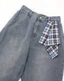 Acid Wash Detachable Bandana Baggy Jeans | Inflation Streetwear INFLATION