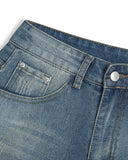 Distressed Washed Knee-Length Jorts | Inflation Streetwear INFLATION